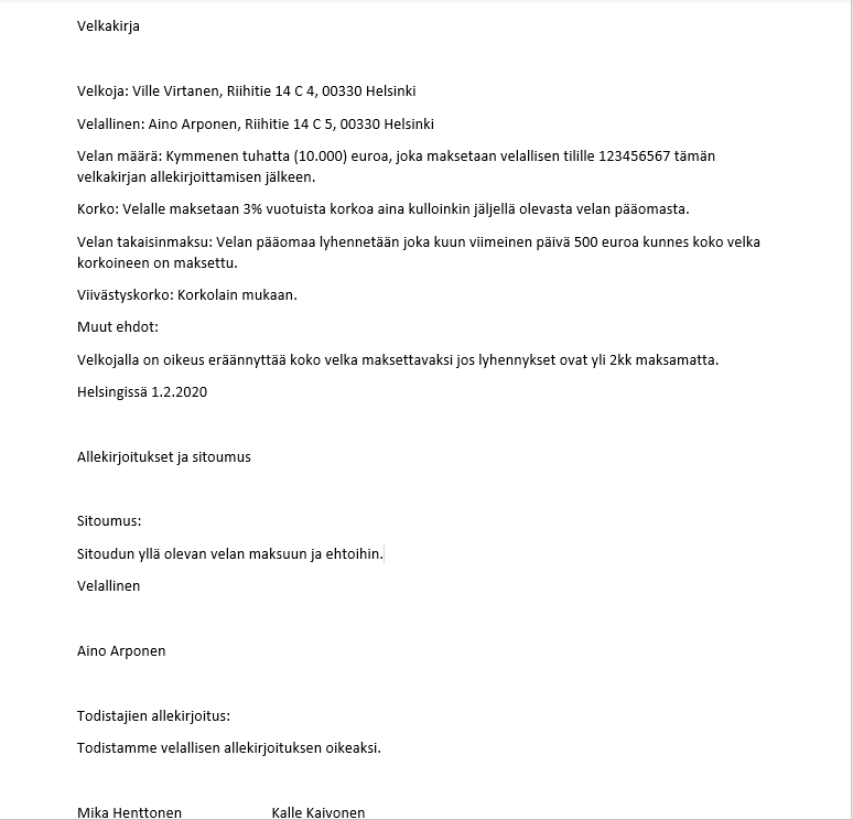 Velkakirja asianajopalvelut asianajotoimisto petri j rvensivu oy